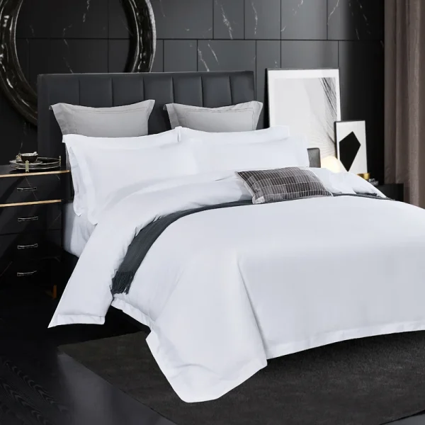 Simple Bedding Set for 5-star hotels 3/4Pcs Duvet Cover,Sheet Pillowcases Double Queen King size Homestay Quilt Cover bed Linen - Image 4